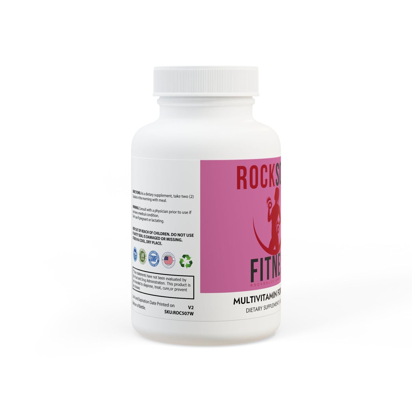 RockSolid Fitness Multivitamin for Women Supplement (60 Capsules) - ZenGen USA
