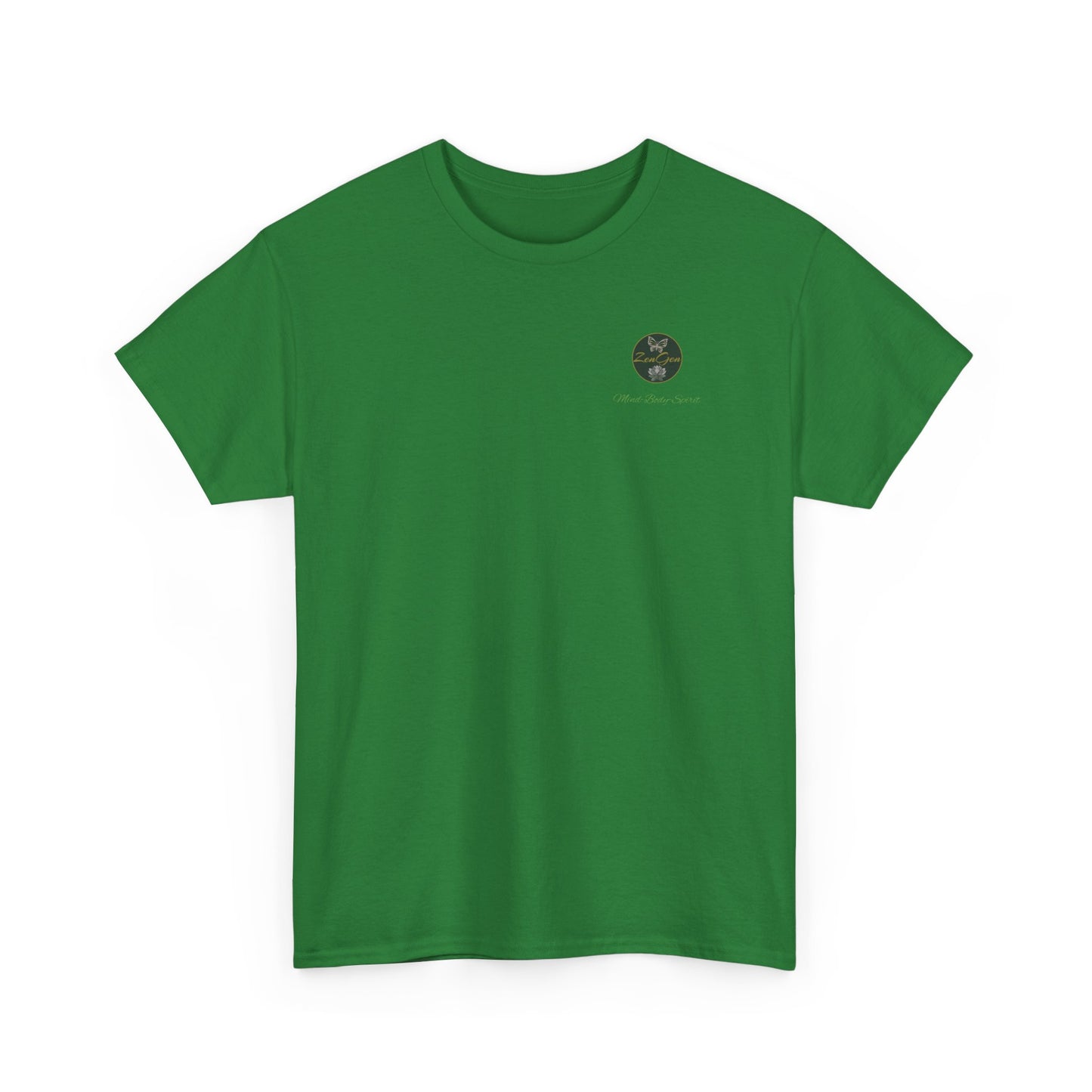BE HAPPY - Unisex Heavy Cotton Tee - ZenGen USA - Hotei Laughing Buddha - ZenGen USA