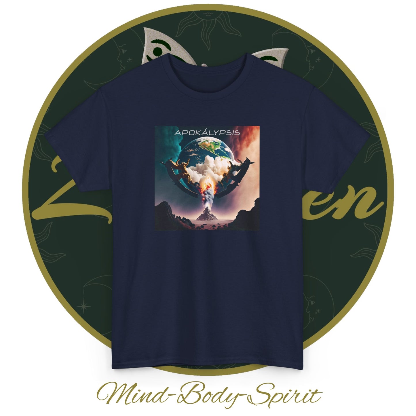 Apocalypse - 3rd Seal Revelation 6:5,6 - Unisex Heavy Cotton Tee - Revelation Collection - ZenGen USA - ZenGen USA