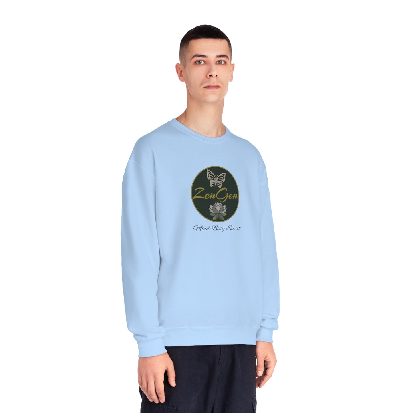 ZenGen Logo Sweatshirt - Unisex NuBlend® Crewneck Sweatshirt - ZenGen USA