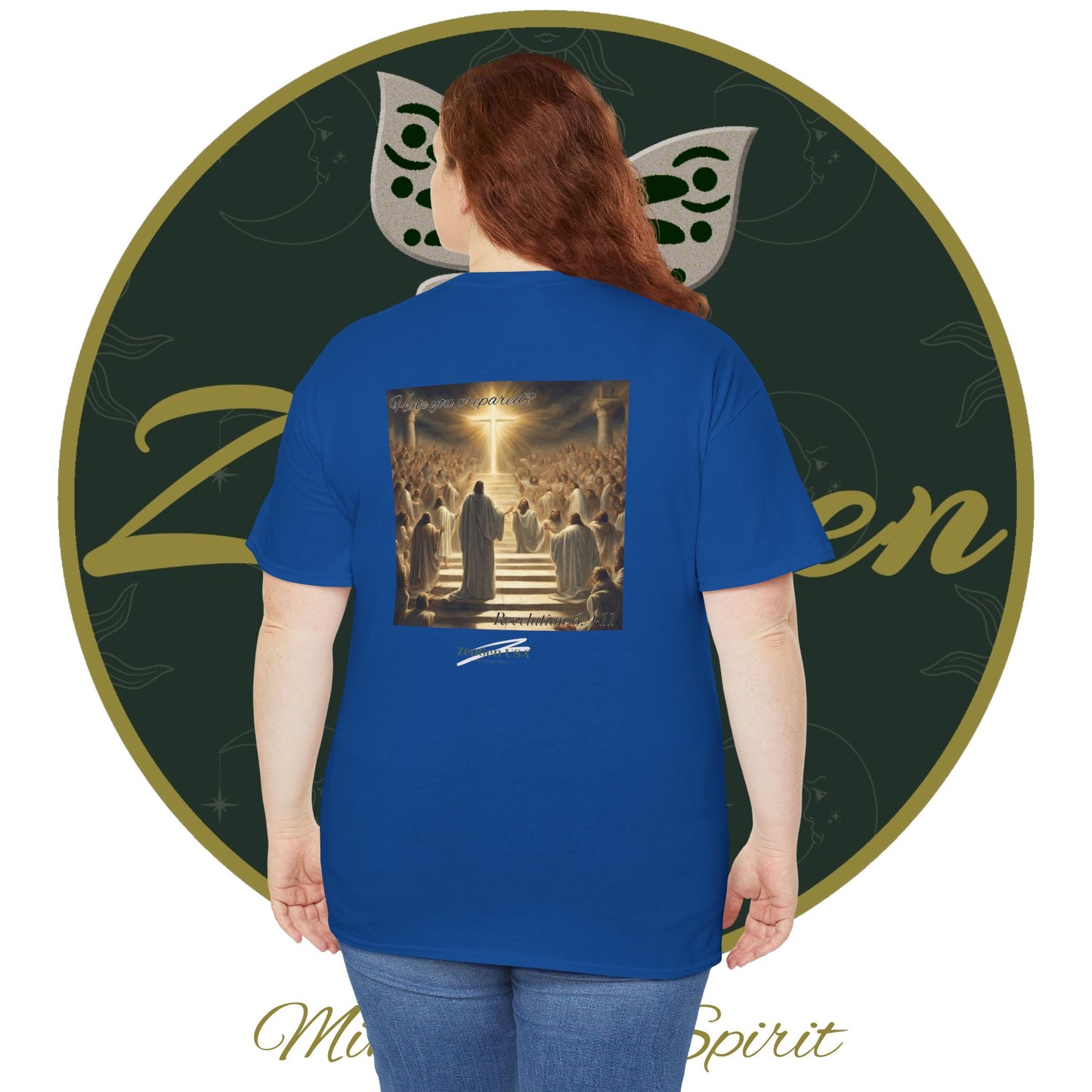 Apocalipsis - 5to Sello Apocalipsis 6:9-11 - Camiseta de algodón pesado unisex - Colección Revelación - ZenGen USA