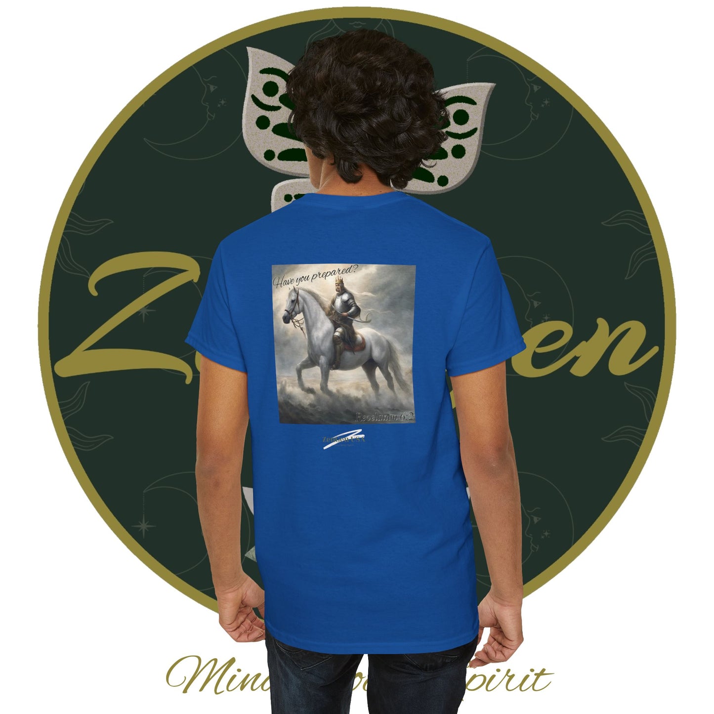 Apocalypse - 1st Seal Revelation 6:2 - Unisex Heavy Cotton Tee - Revelation Collection - ZenGen USA - ZenGen USA