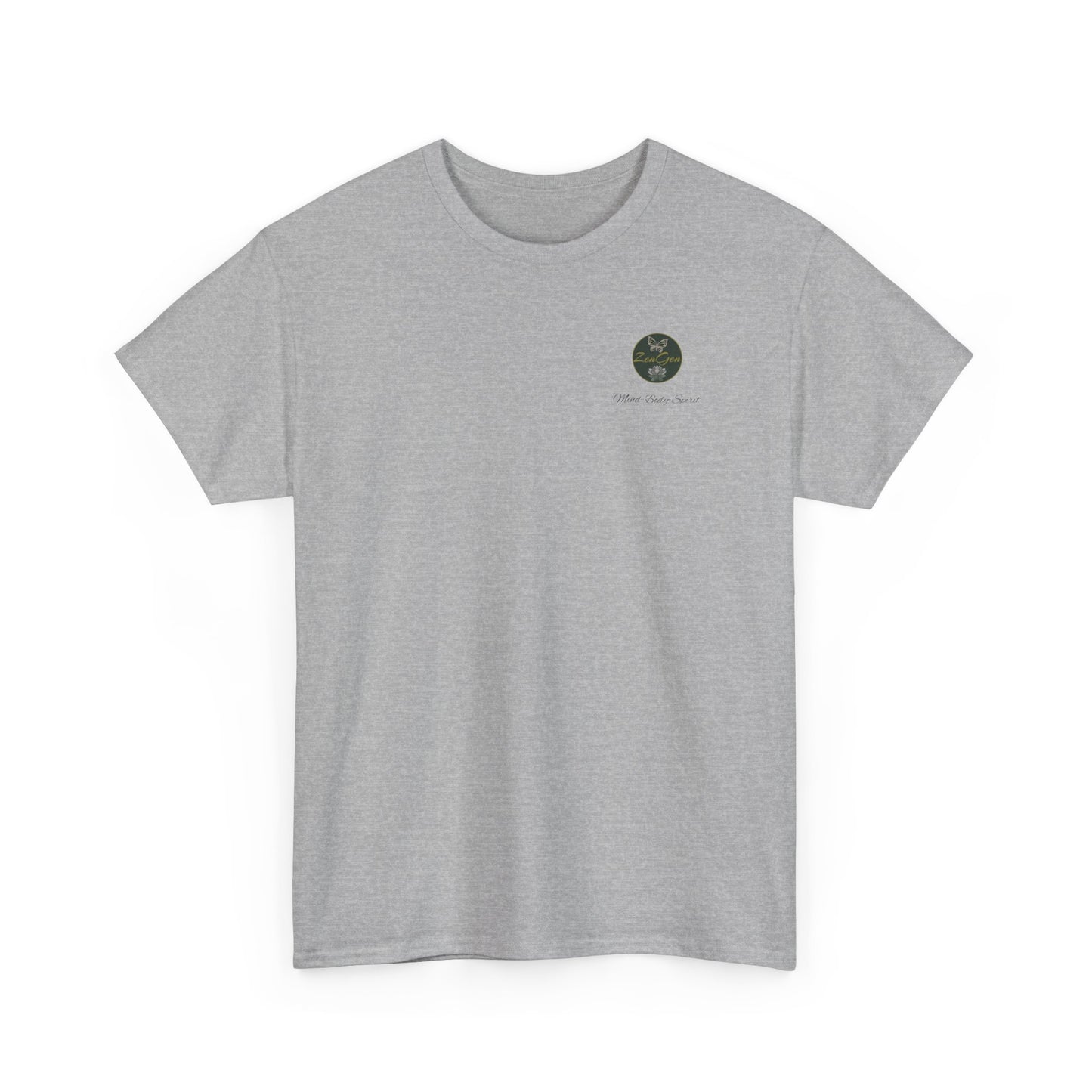 BE HAPPY - Unisex Heavy Cotton Tee - ZenGen USA - Hotei Laughing Buddha - ZenGen USA