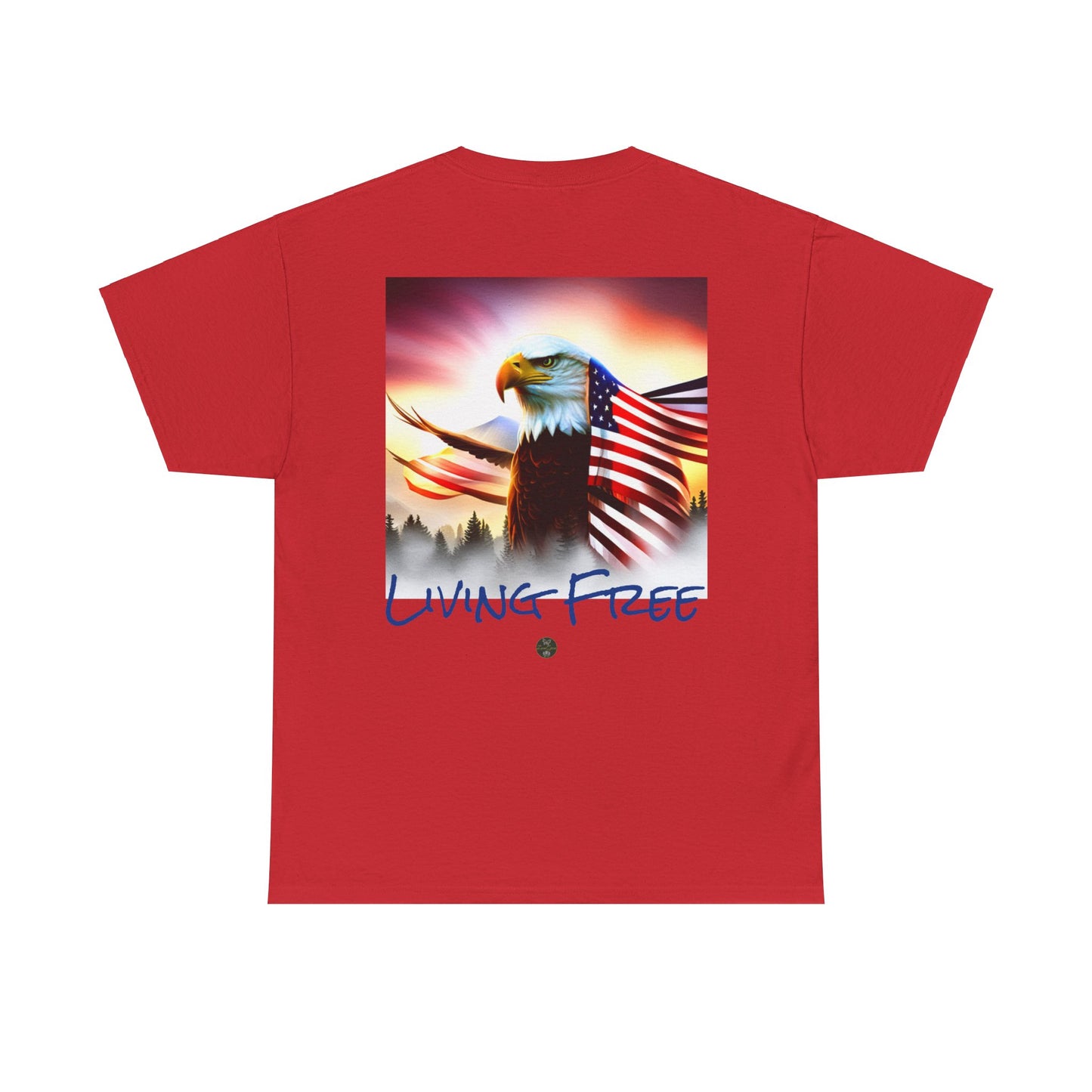 LIBERTY, Living Free - Unisex Heavy Cotton Tee - ZenGen USA - ZenGen USA