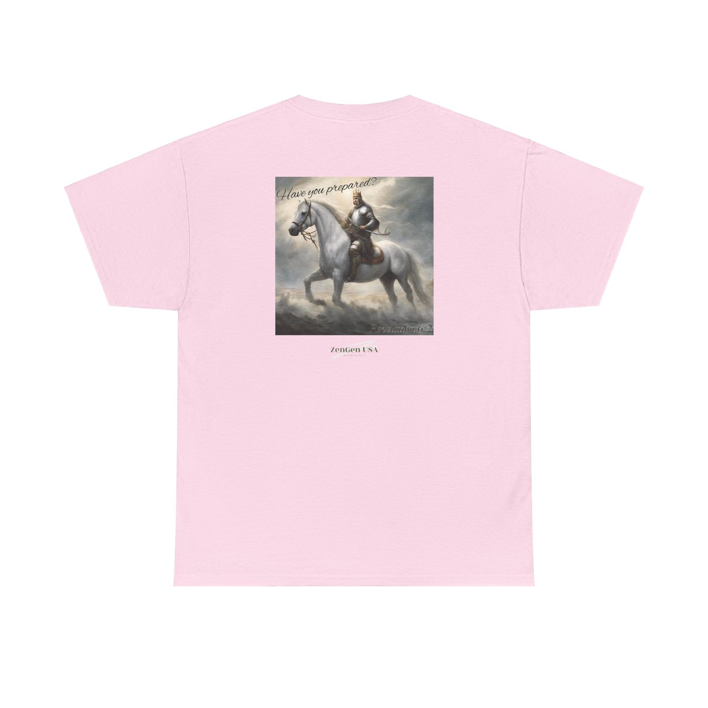 Apocalypse - 1st Seal Revelation 6:2 - Unisex Heavy Cotton Tee - Revelation Collection - ZenGen USA - ZenGen USA