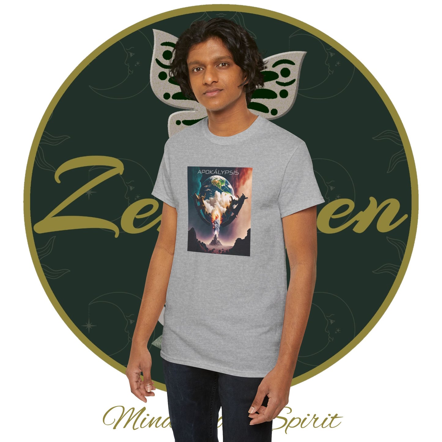 Apocalypse - 3rd Seal Revelation 6:5,6 - Unisex Heavy Cotton Tee - Revelation Collection - ZenGen USA - ZenGen USA