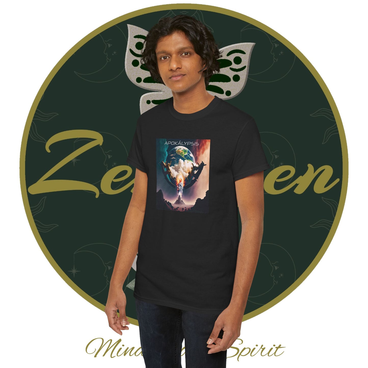 Apocalypse - 3rd Seal Revelation 6:5,6 - Unisex Heavy Cotton Tee - Revelation Collection - ZenGen USA - ZenGen USA