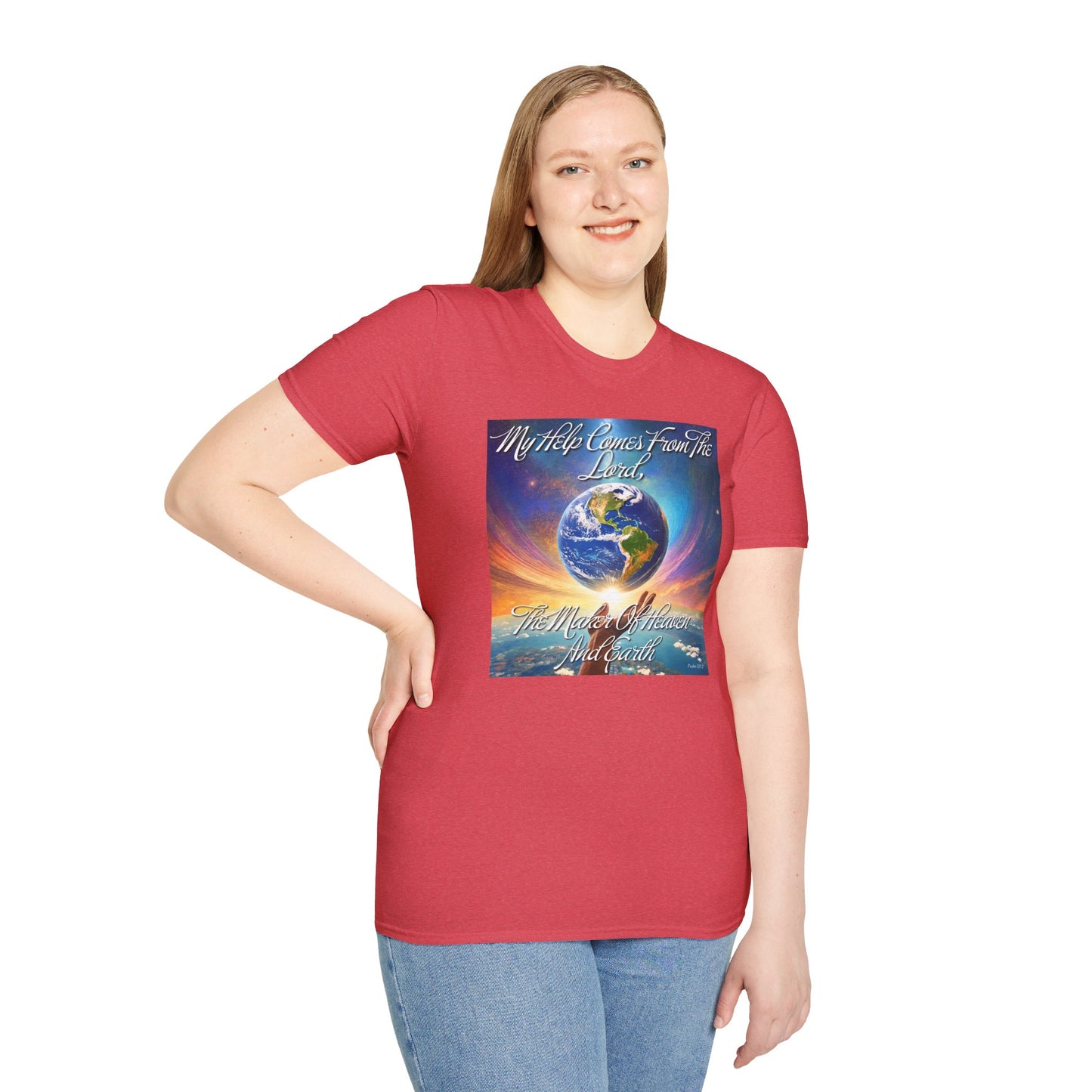 ZenGen USA Psalm 121:2 My Help Comes From The Lord... - Unisex Softstyle T-Shirt - ZenGen USA