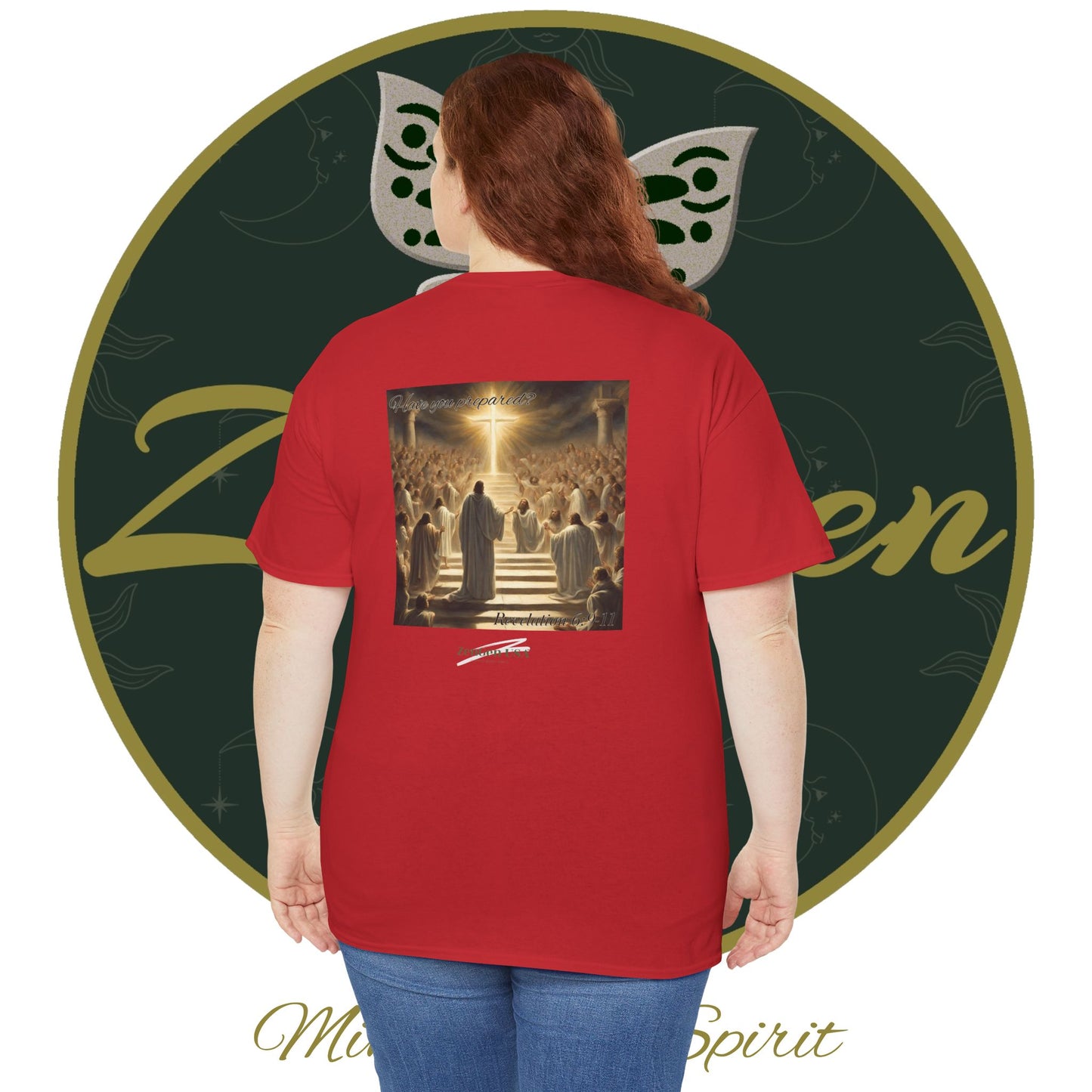 Apocalipsis - 5to Sello Apocalipsis 6:9-11 - Camiseta de algodón pesado unisex - Colección Revelación - ZenGen USA