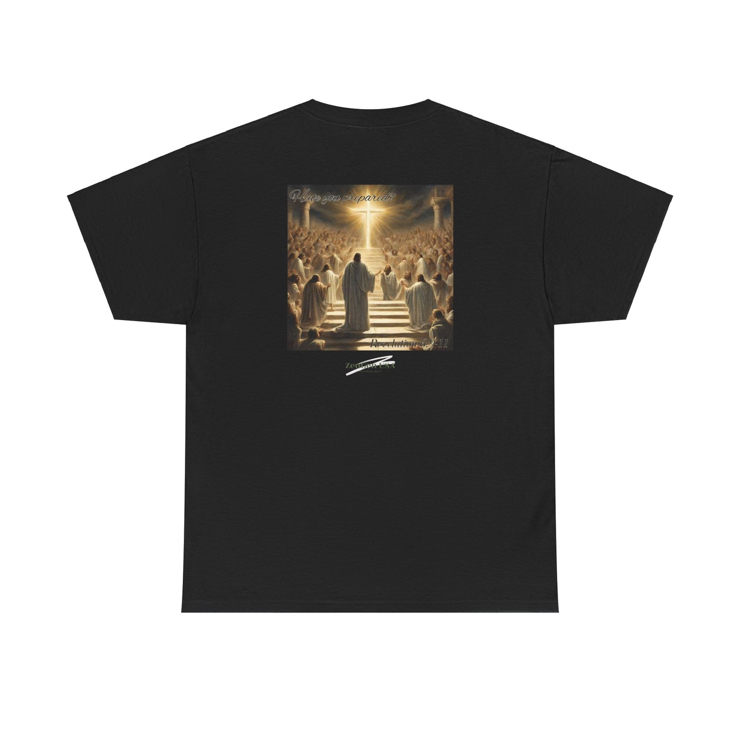 Apocalipsis - 5to Sello Apocalipsis 6:9-11 - Camiseta de algodón pesado unisex - Colección Revelación - ZenGen USA