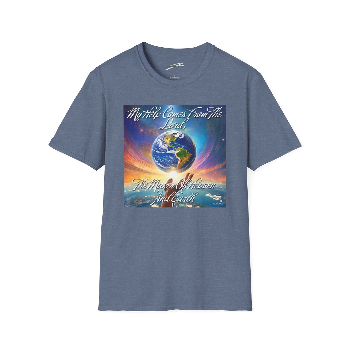 ZenGen USA Psalm 121:2 My Help Comes From The Lord... - Unisex Softstyle T-Shirt - ZenGen USA