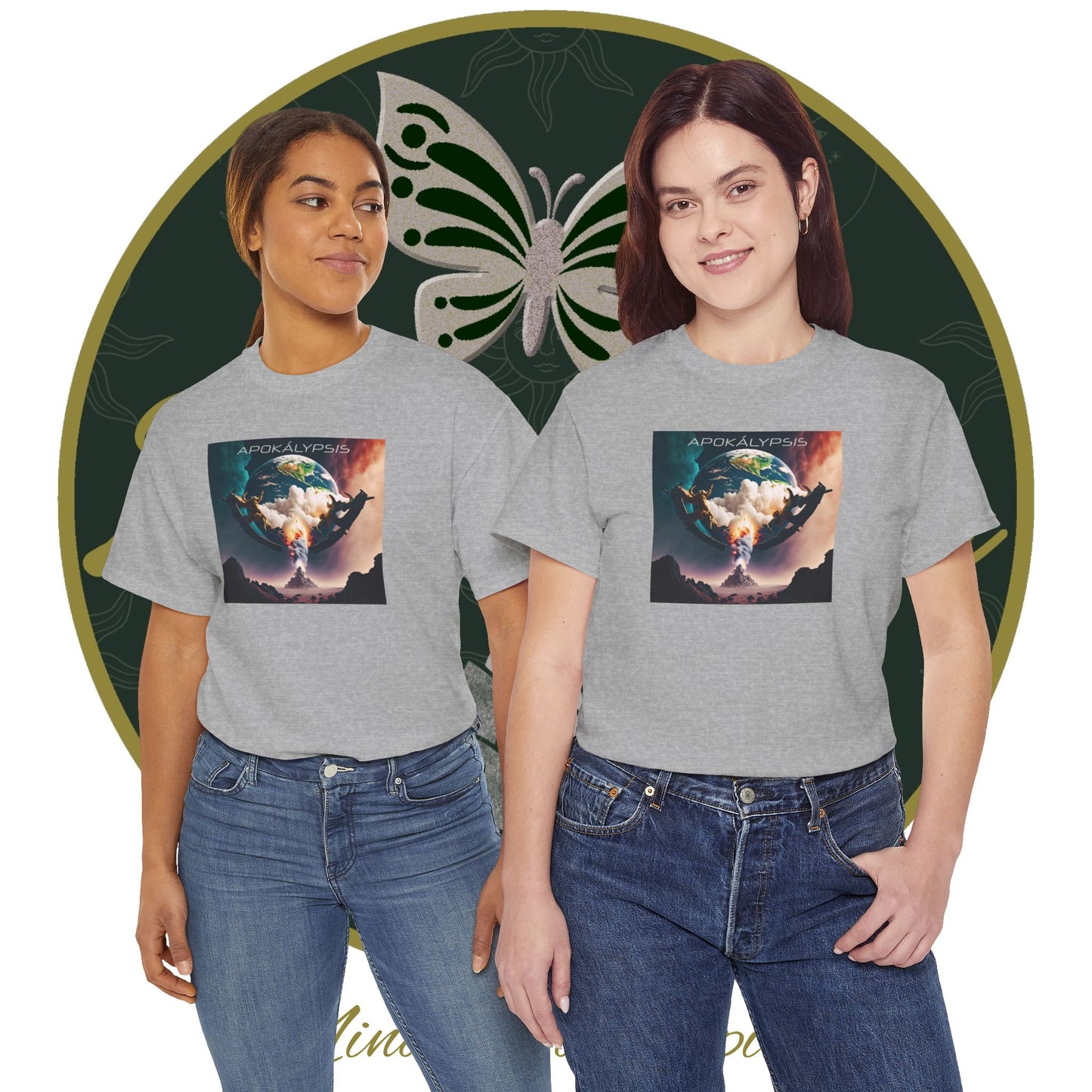 Apocalypse - 3rd Seal Revelation 6:5,6 - Unisex Heavy Cotton Tee - Revelation Collection - ZenGen USA - ZenGen USA