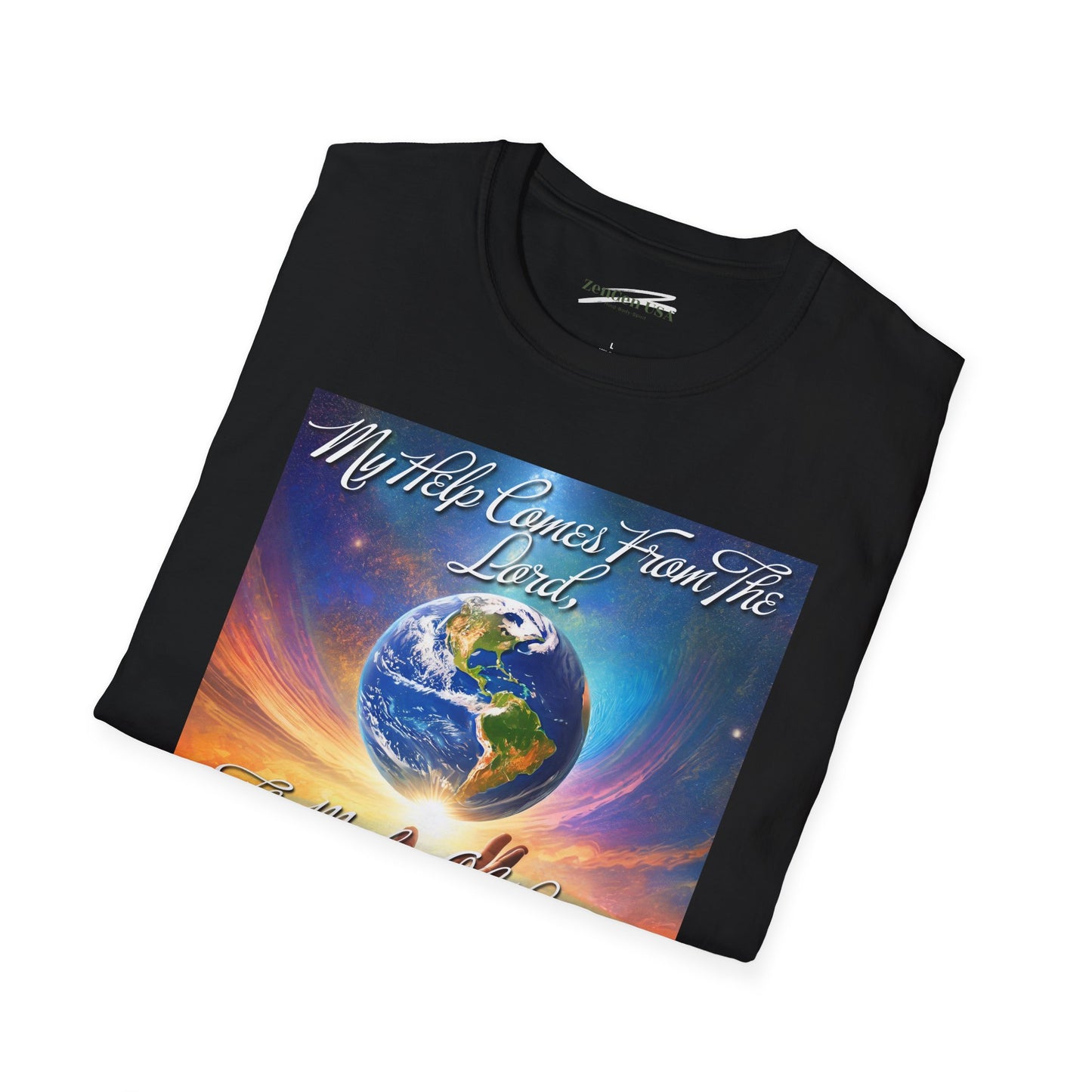 ZenGen USA Psalm 121:2 My Help Comes From The Lord... - Unisex Softstyle T-Shirt - ZenGen USA
