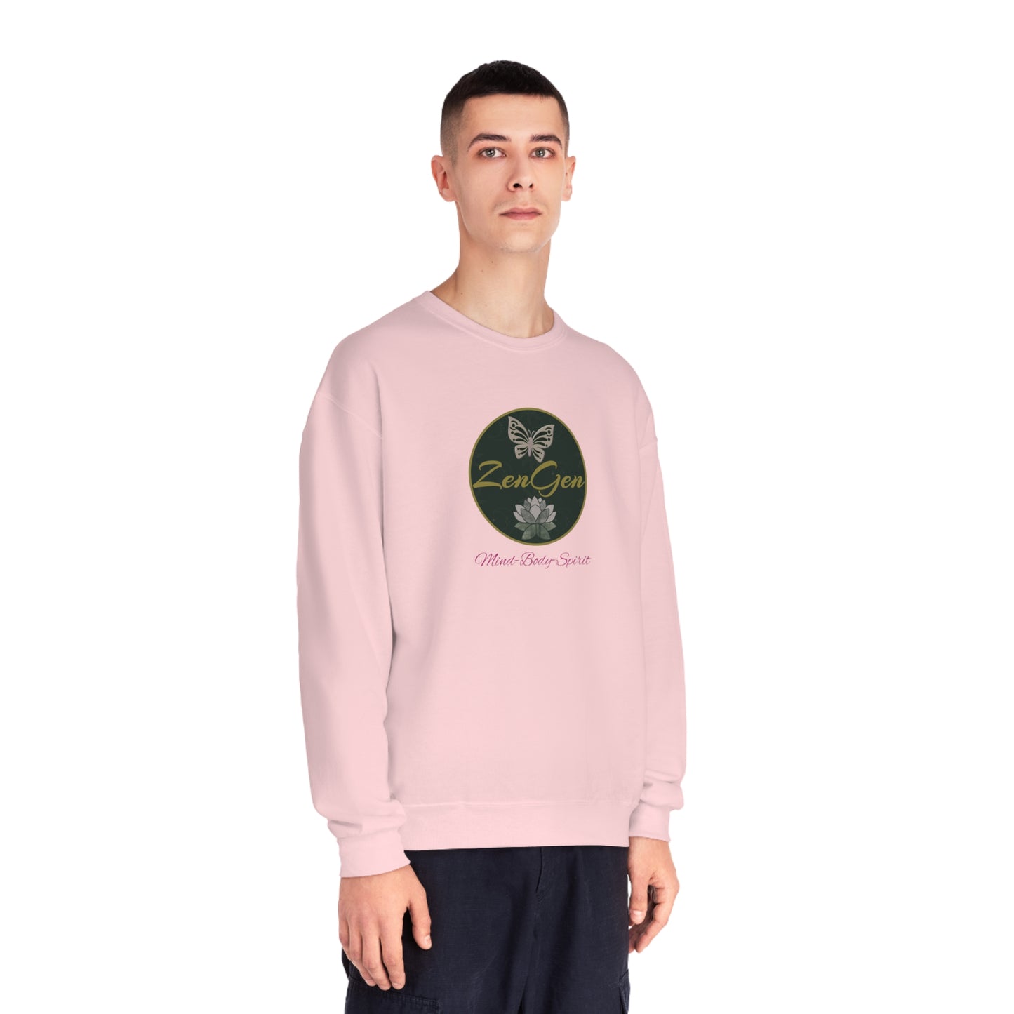 ZenGen Logo Sweatshirt - Unisex NuBlend® Crewneck Sweatshirt - ZenGen USA