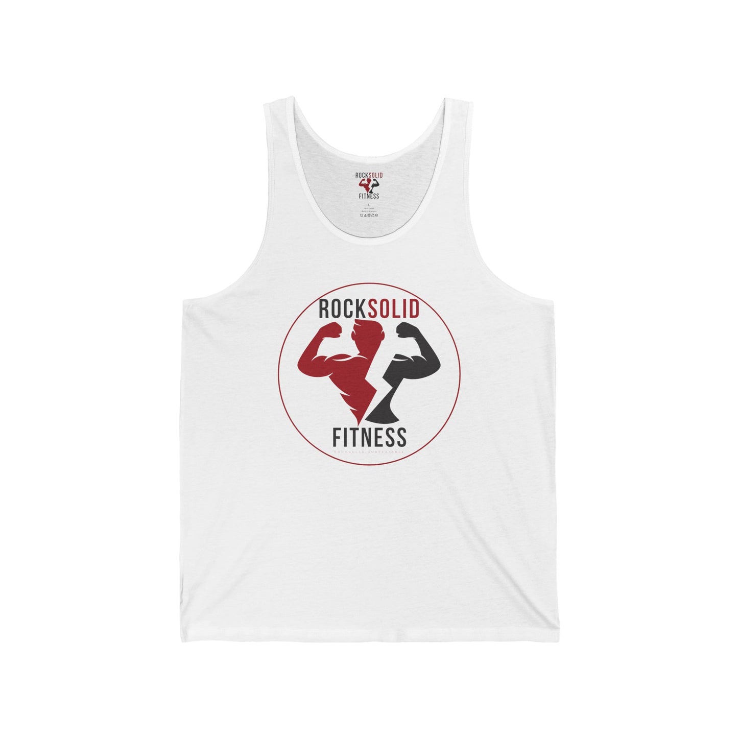 RockSolid Unbreakable | Unisex Jersey Tank | Original Logo | White or Gray - ZenGen USA
