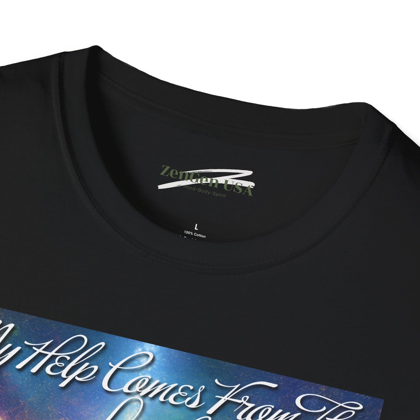 ZenGen USA Psalm 121:2 My Help Comes From The Lord... - Unisex Softstyle T-Shirt - ZenGen USA