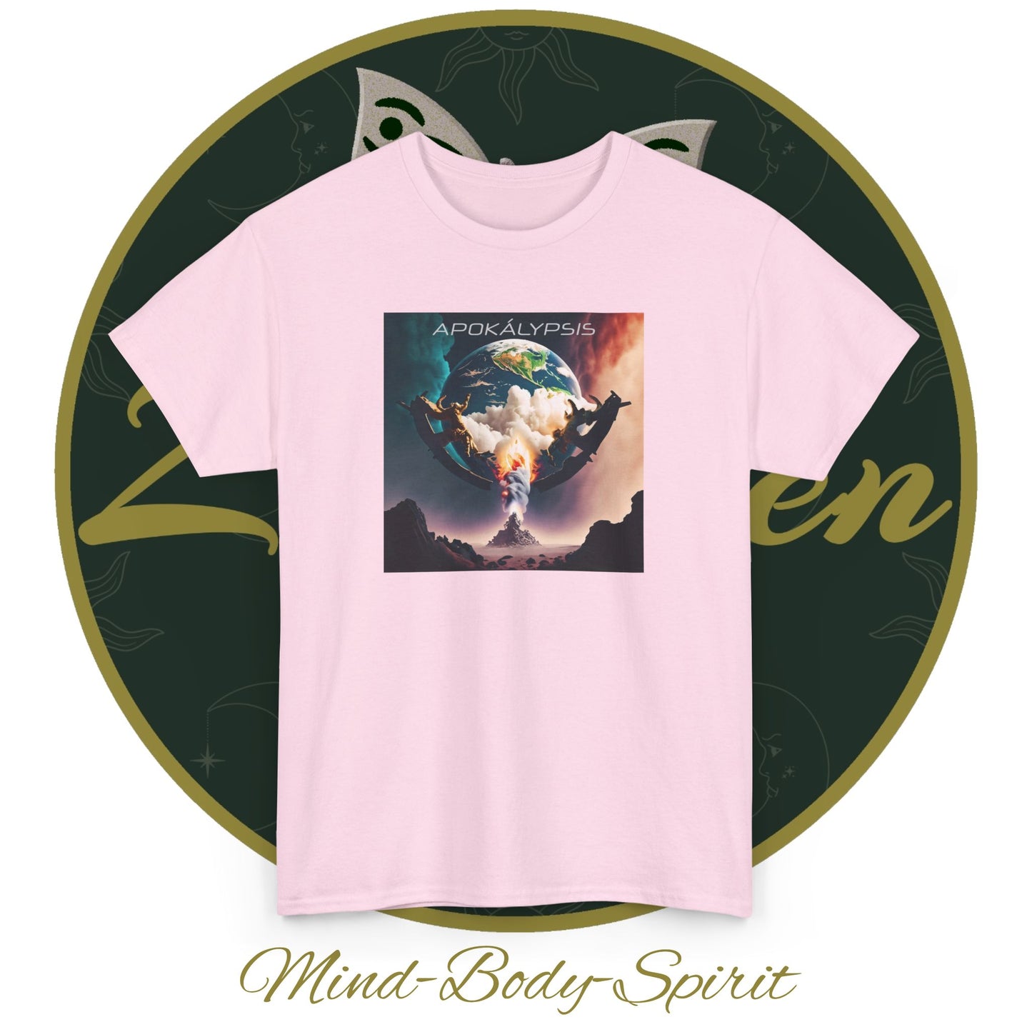 Apocalypse - 3rd Seal Revelation 6:5,6 - Unisex Heavy Cotton Tee - Revelation Collection - ZenGen USA - ZenGen USA