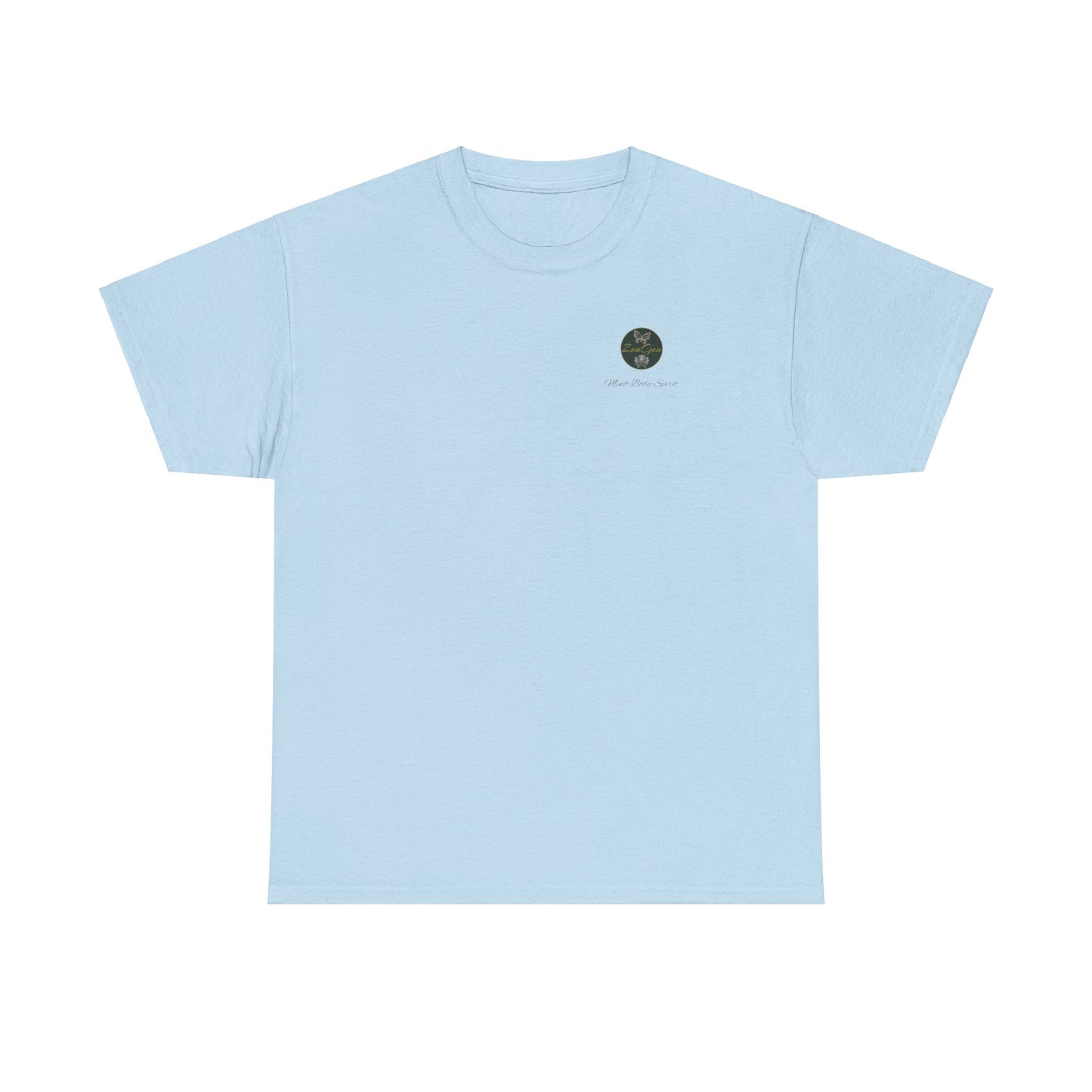 BE HAPPY - Unisex Heavy Cotton Tee - ZenGen USA - Hotei Laughing Buddha - ZenGen USA