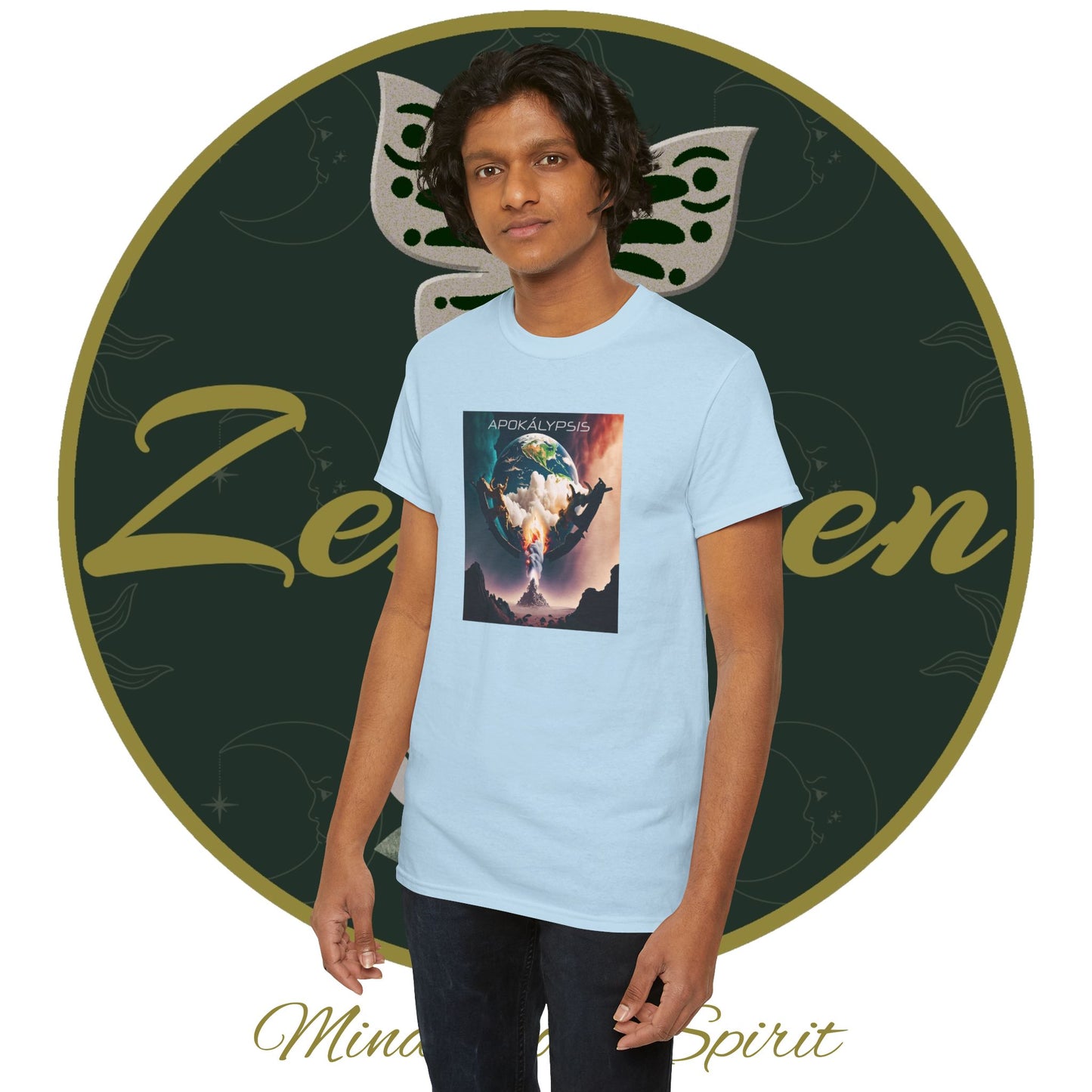 Apocalypse - 3rd Seal Revelation 6:5,6 - Unisex Heavy Cotton Tee - Revelation Collection - ZenGen USA - ZenGen USA