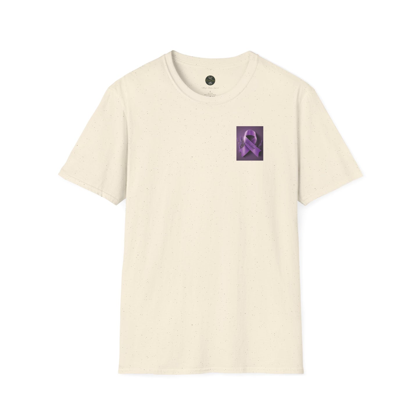 SURVIVOR Lavender Ribbon - Unisex Softstyle T-Shirt - Cancer Awareness all Forms - ZenGen USA