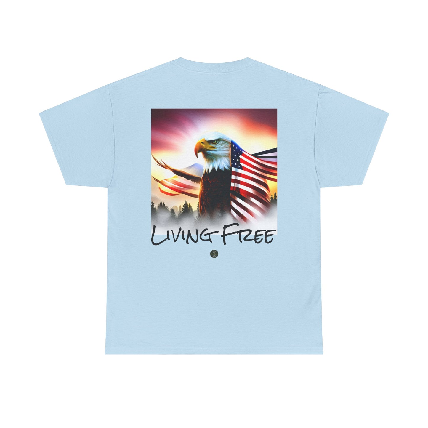 LIBERTY, Living Free - Unisex Heavy Cotton Tee - ZenGen USA - ZenGen USA