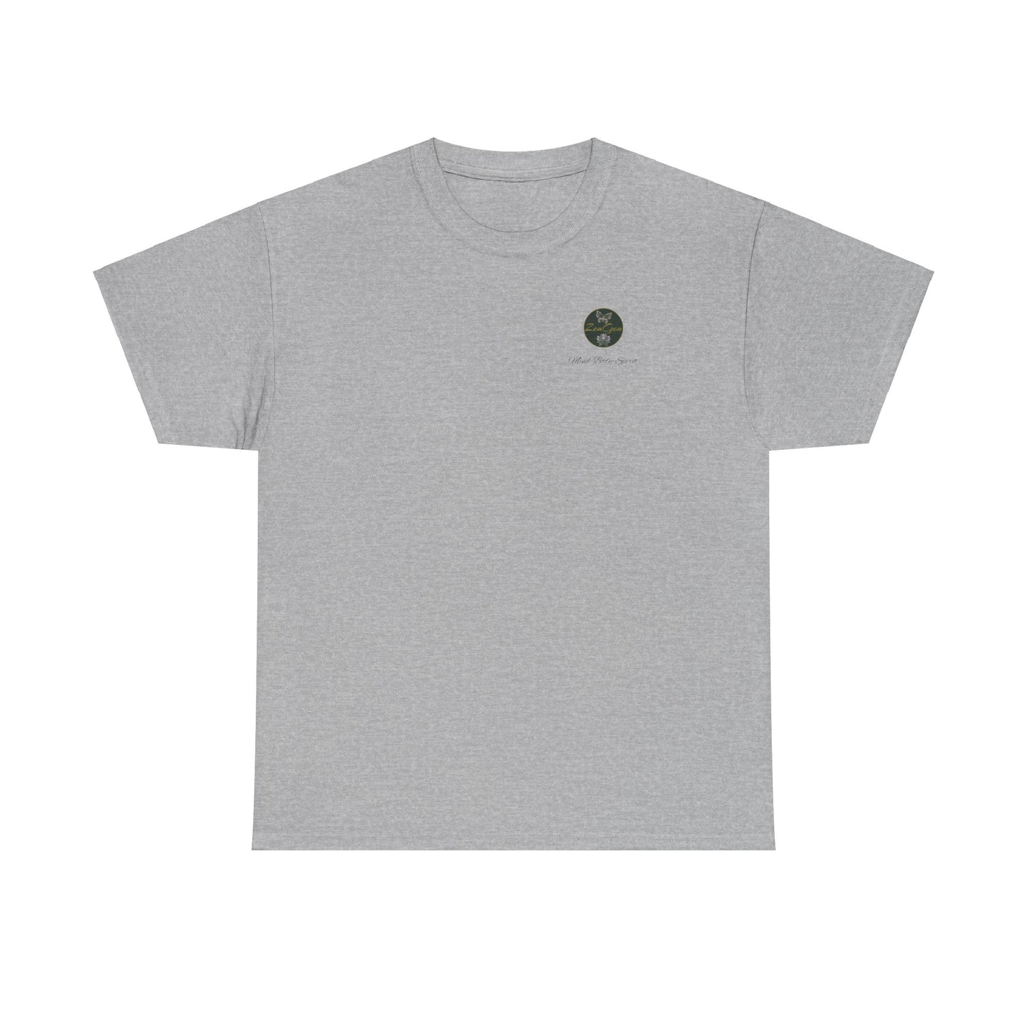 BE HAPPY - Unisex Heavy Cotton Tee - ZenGen USA - Hotei Laughing Buddha - ZenGen USA