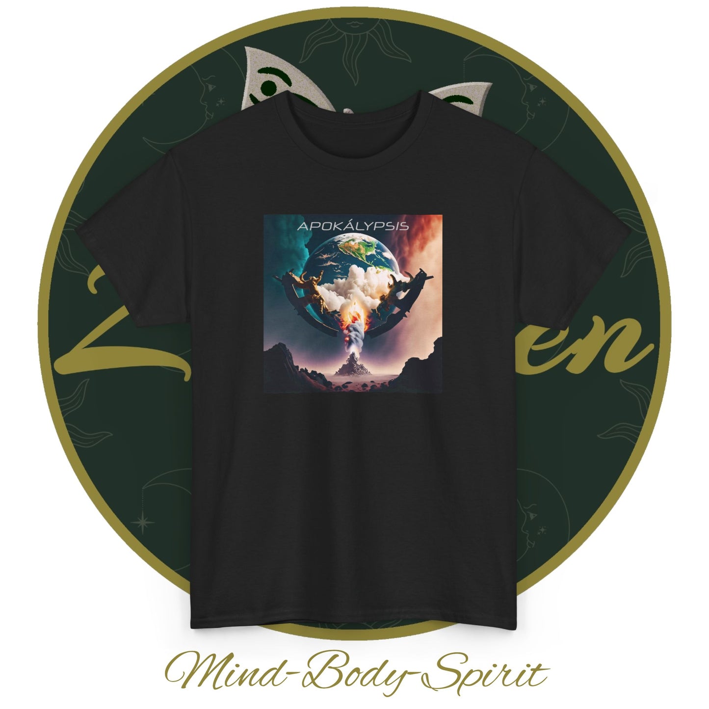 Apocalypse - 3rd Seal Revelation 6:5,6 - Unisex Heavy Cotton Tee - Revelation Collection - ZenGen USA - ZenGen USA