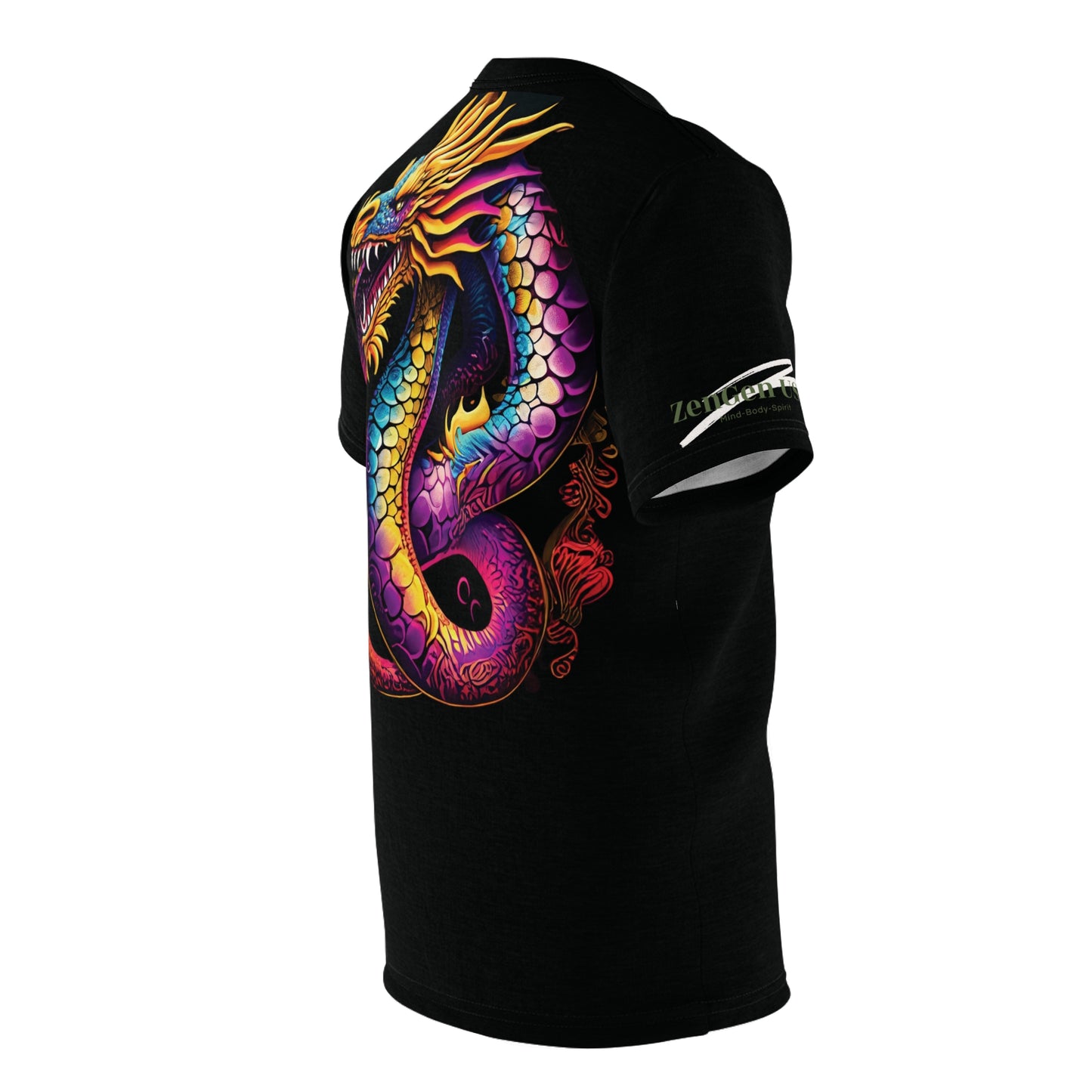 Dragon Unisex Cut & Sew Tee (AOP) | Kung Hei Fat Choi | ZenGen USA - ZenGen USA