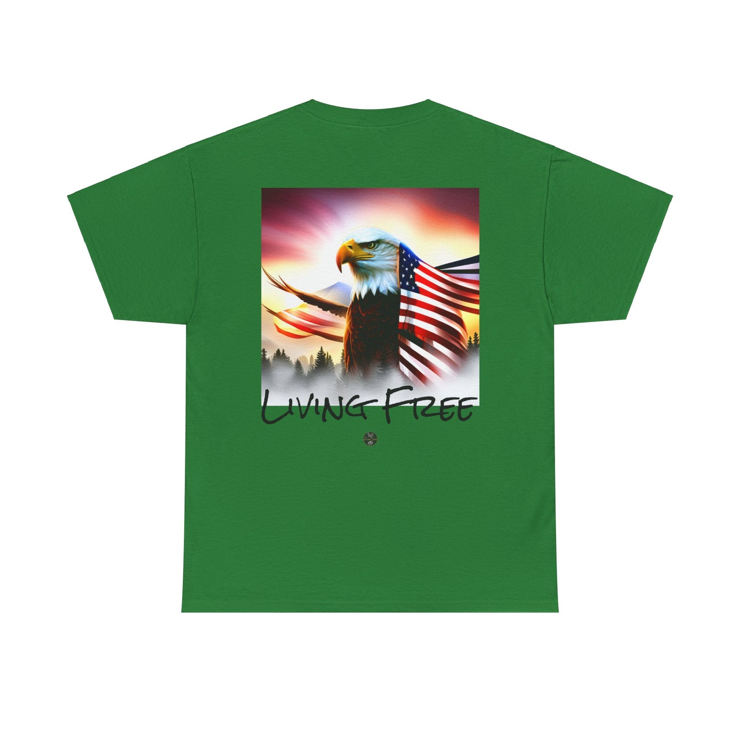 LIBERTY, Living Free - Unisex Heavy Cotton Tee - ZenGen USA - ZenGen USA