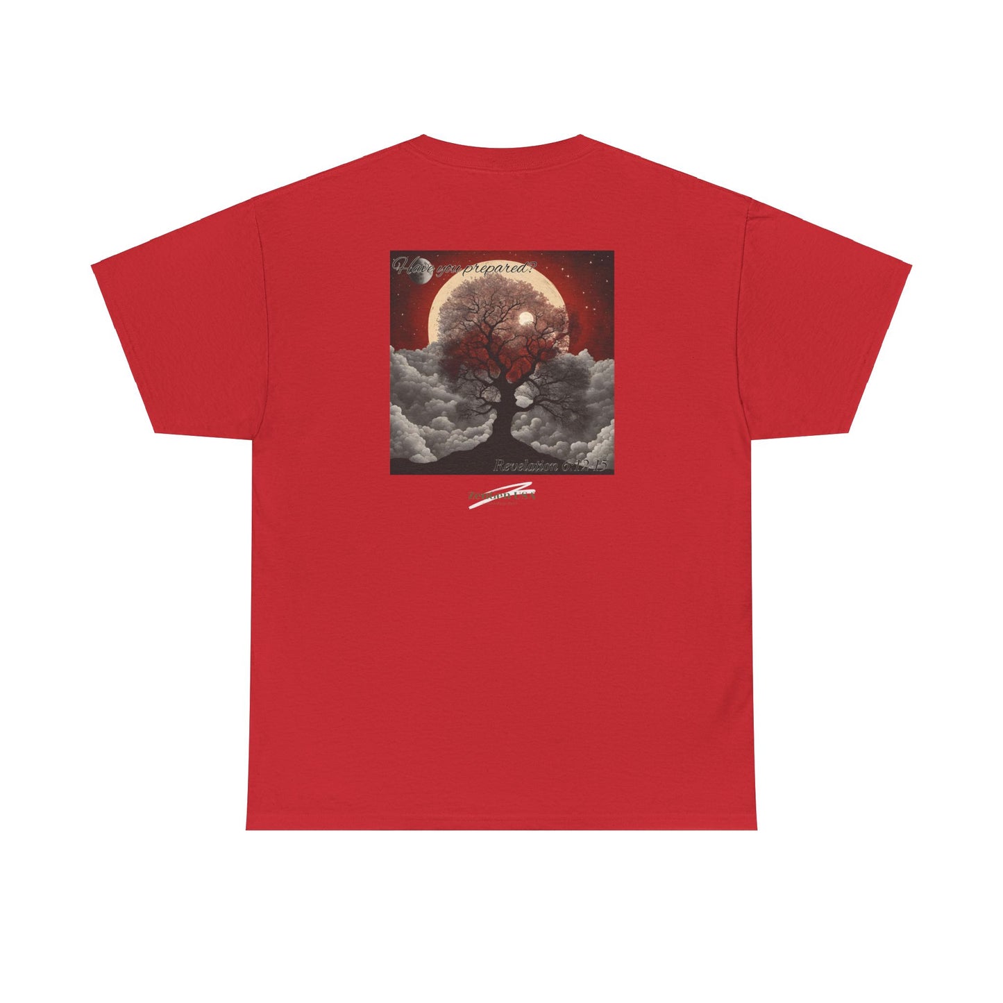 Apocalipsis - 6to Sello Apocalipsis 6:12-15 - Camiseta de algodón pesado unisex - Colección Revelación - ZenGen USA