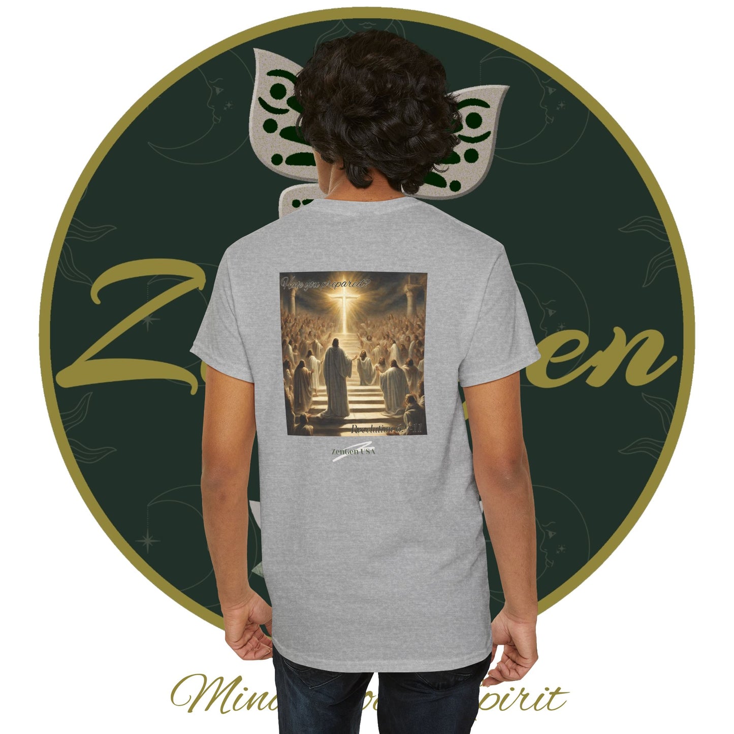 Apocalipsis - 5to Sello Apocalipsis 6:9-11 - Camiseta de algodón pesado unisex - Colección Revelación - ZenGen USA