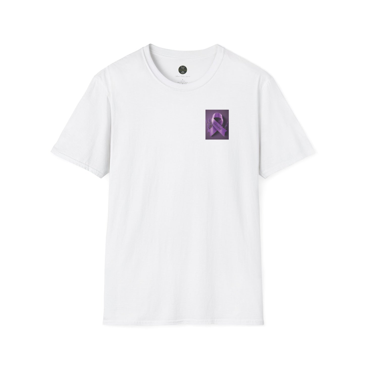SURVIVOR Lavender Ribbon - Unisex Softstyle T-Shirt - Cancer Awareness all Forms - ZenGen USA