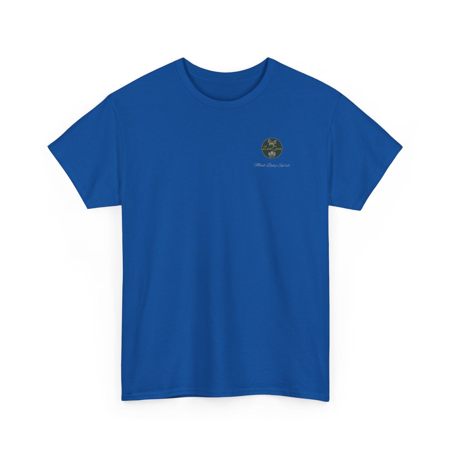 BE HAPPY - Unisex Heavy Cotton Tee - ZenGen USA - Hotei Laughing Buddha - ZenGen USA