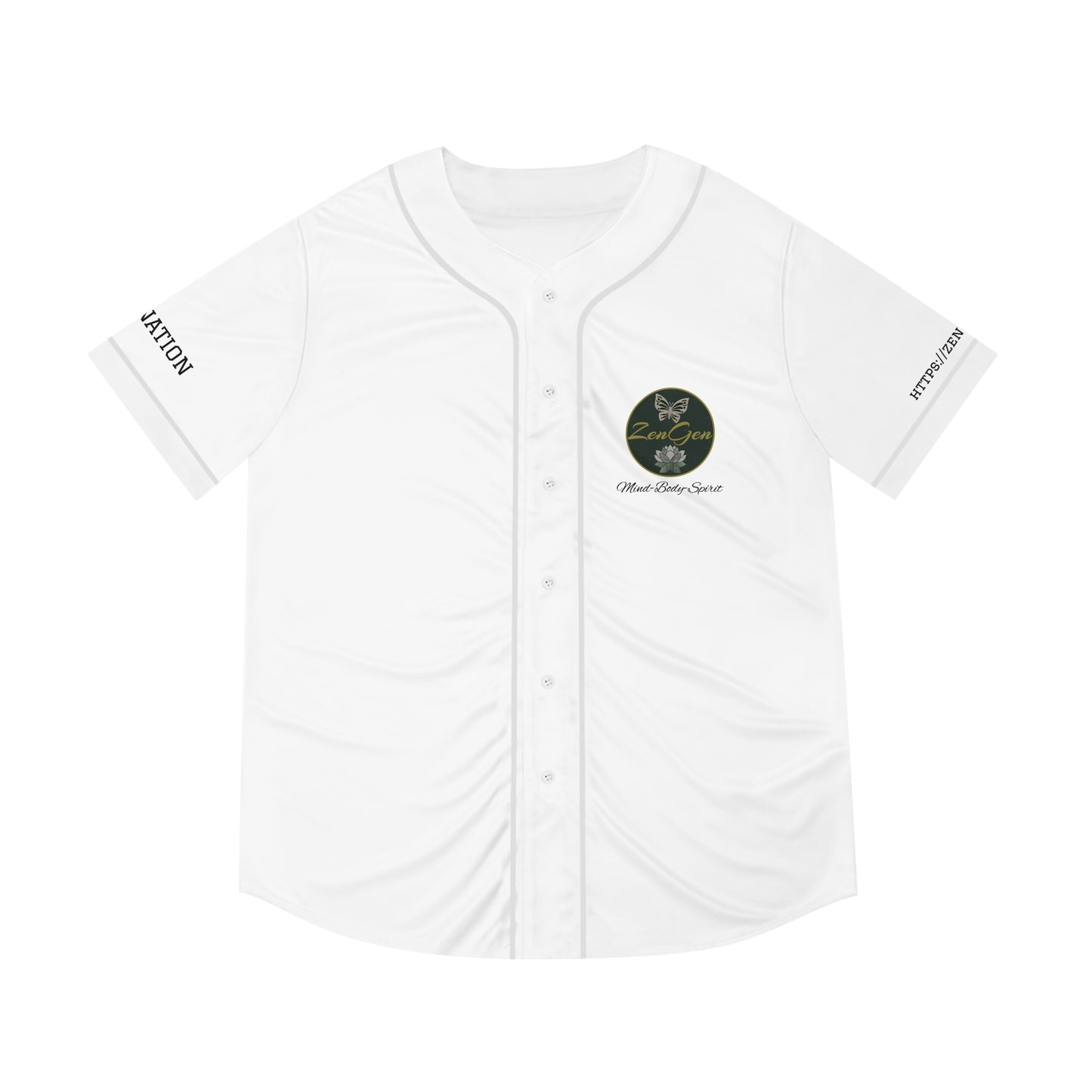 ZenGen BCOOL2EVERYBODY Men's Baseball Jersey - In White - ZenGen USA