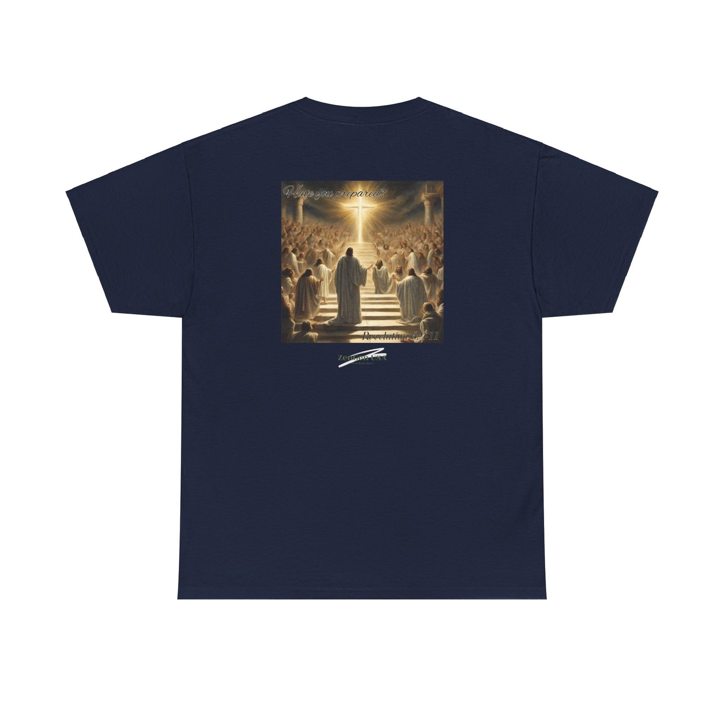 Apocalipsis - 5to Sello Apocalipsis 6:9-11 - Camiseta de algodón pesado unisex - Colección Revelación - ZenGen USA