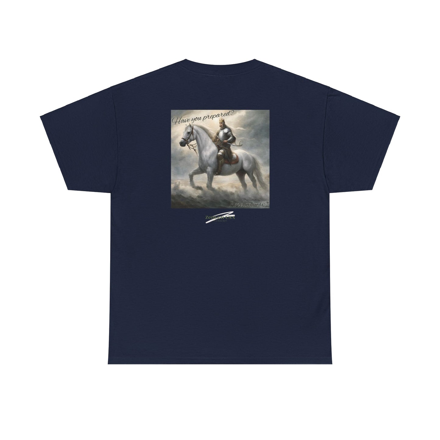 Apocalypse - 1st Seal Revelation 6:2 - Unisex Heavy Cotton Tee - Revelation Collection - ZenGen USA - ZenGen USA