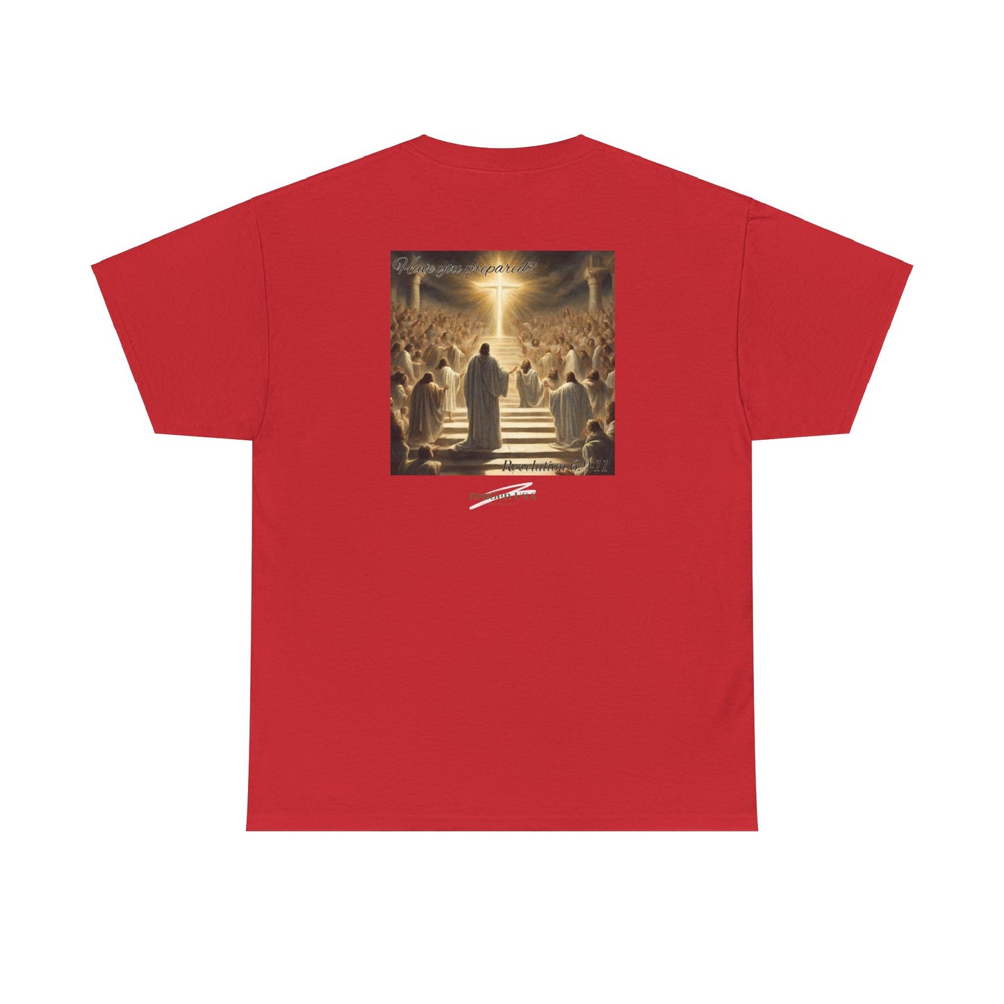 Apocalipsis - 5to Sello Apocalipsis 6:9-11 - Camiseta de algodón pesado unisex - Colección Revelación - ZenGen USA