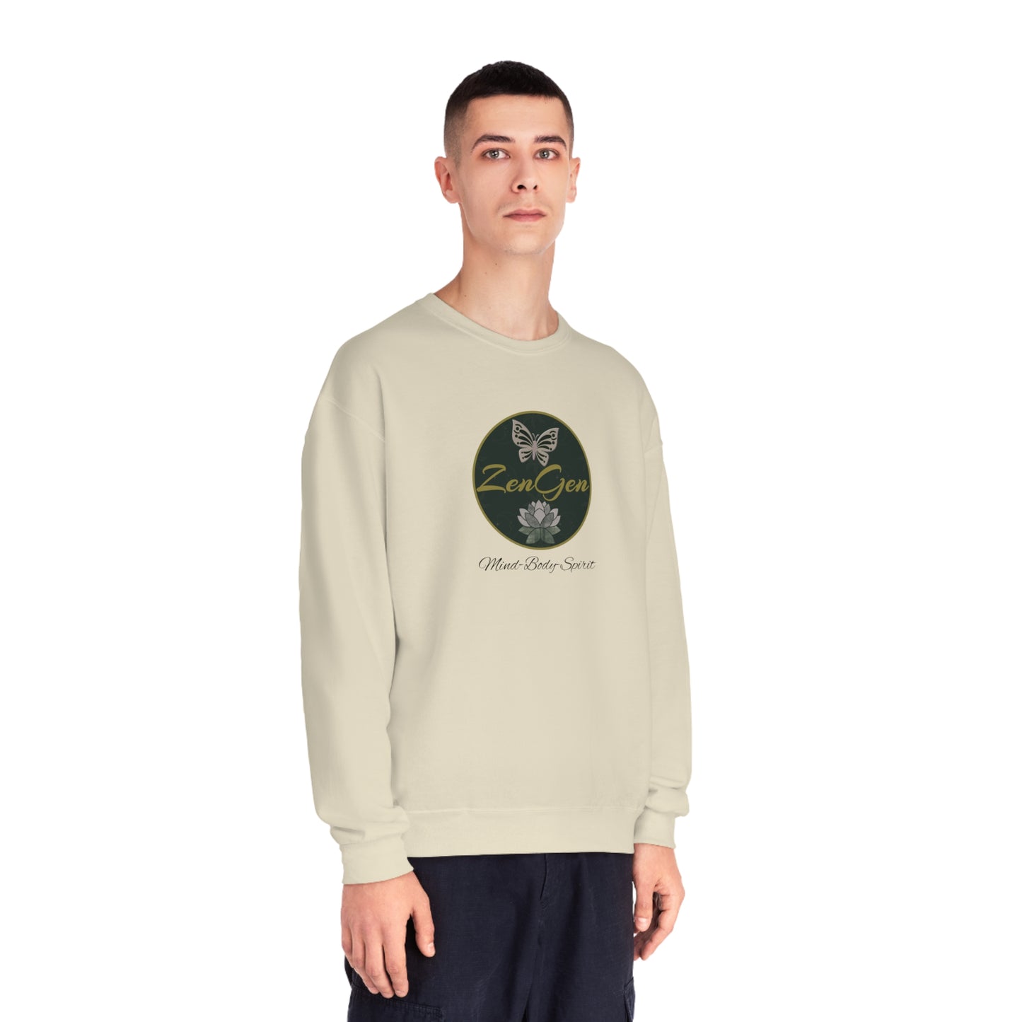 ZenGen Logo Sweatshirt - Unisex NuBlend® Crewneck Sweatshirt - ZenGen USA