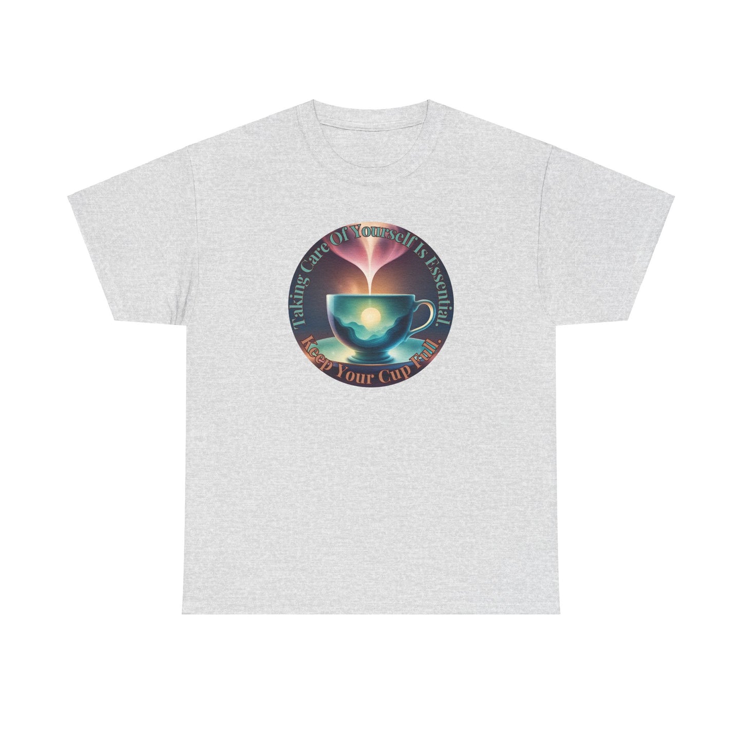 Keep Your Cup Full Unisex Heavy Cotton Zen Graphic Tee | 12 Colors To Choose | ZenGen - ZenGen USA