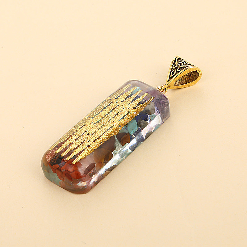 Retro Reiki Healing Energy Crystal Pendant Natural Stone For Yoga Meditation Spiritual 7 Chakra Jewelry Necklace Amulet - ZenGen USA