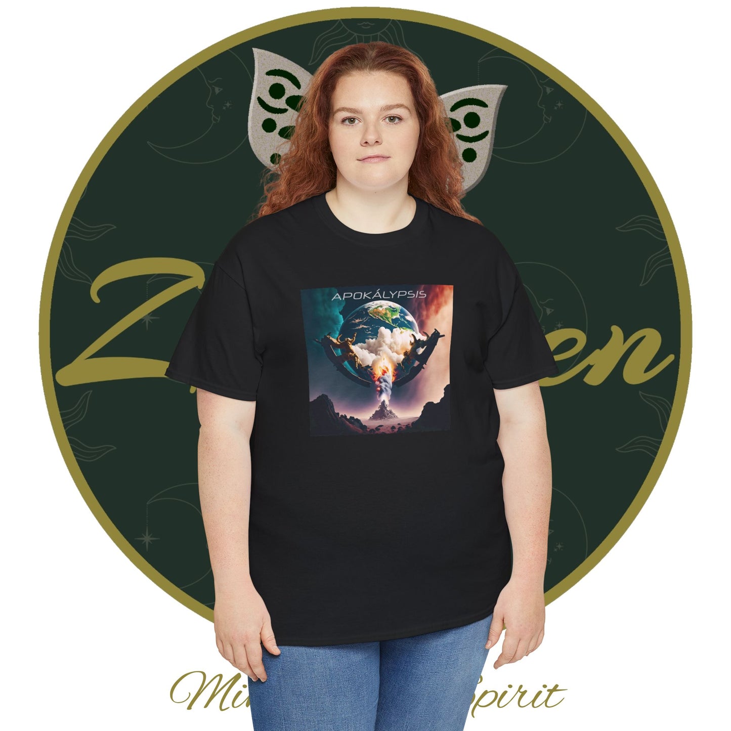 Apocalypse - 3rd Seal Revelation 6:5,6 - Unisex Heavy Cotton Tee - Revelation Collection - ZenGen USA - ZenGen USA