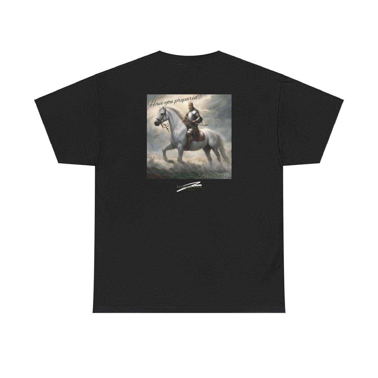 Apocalypse - 1st Seal Revelation 6:2 - Unisex Heavy Cotton Tee - Revelation Collection - ZenGen USA - ZenGen USA