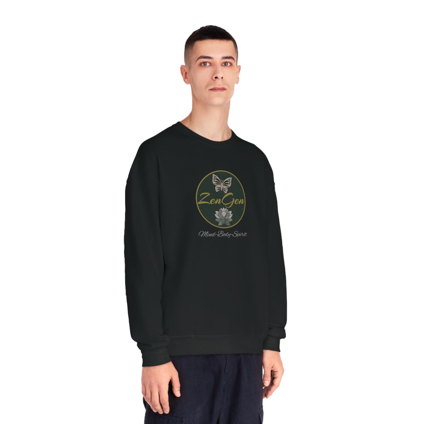 ZenGen Logo Sweatshirt - Unisex NuBlend® Crewneck Sweatshirt - ZenGen USA