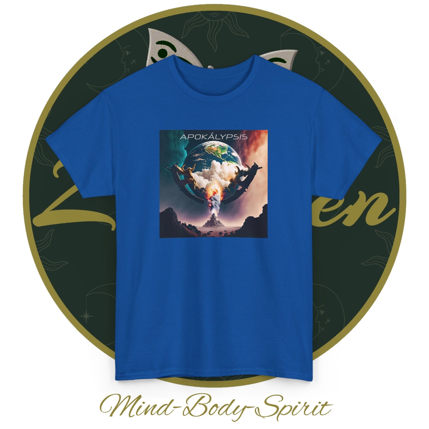 Apocalypse - 3rd Seal Revelation 6:5,6 - Unisex Heavy Cotton Tee - Revelation Collection - ZenGen USA - ZenGen USA