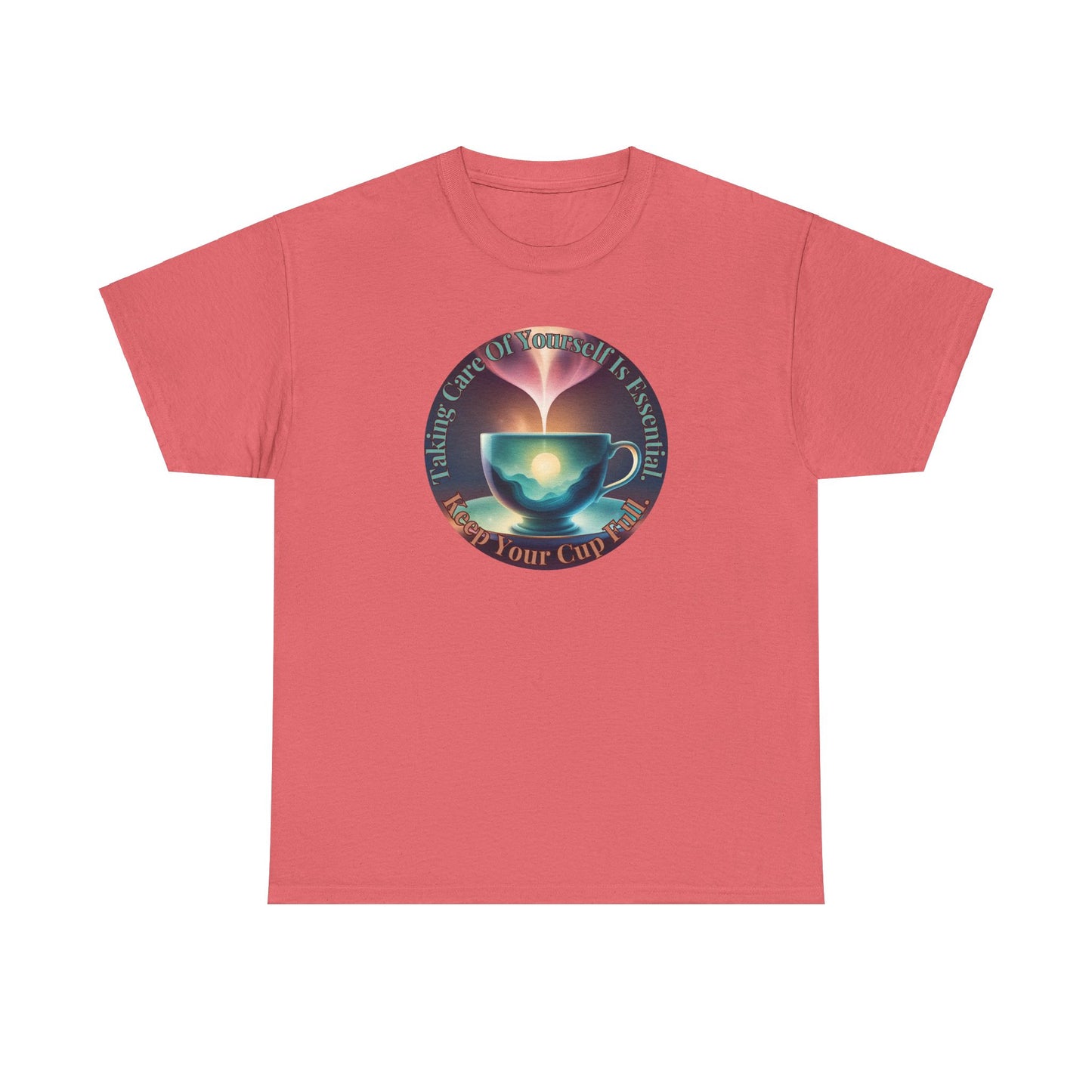 Keep Your Cup Full Unisex Heavy Cotton Zen Graphic Tee | 12 Colors To Choose | ZenGen - ZenGen USA