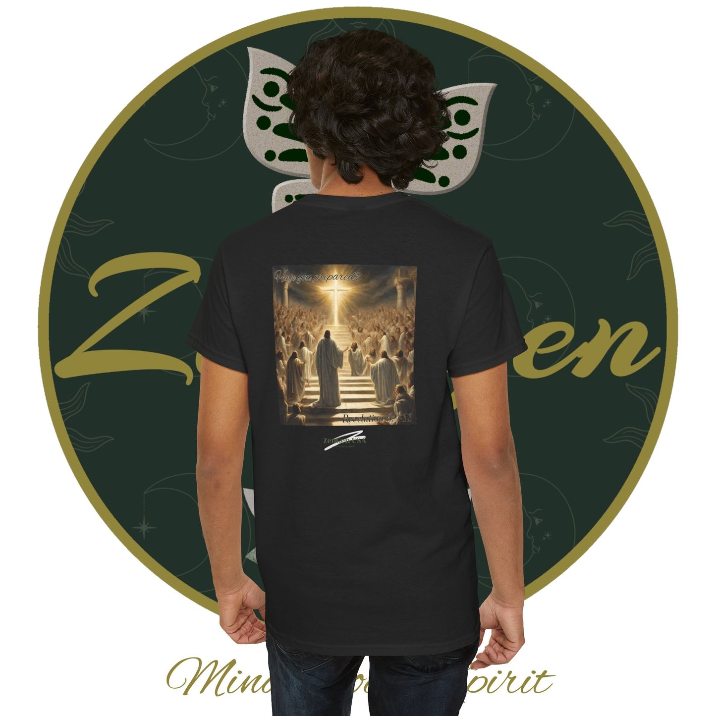 Apocalipsis - 5to Sello Apocalipsis 6:9-11 - Camiseta de algodón pesado unisex - Colección Revelación - ZenGen USA