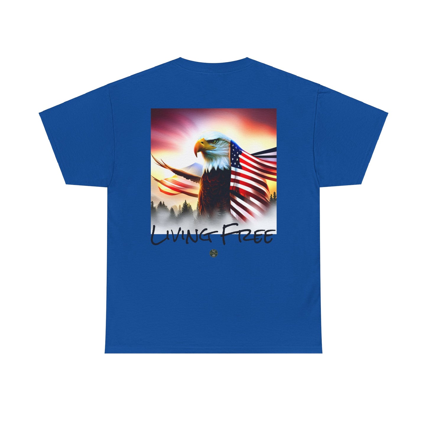 LIBERTY, Living Free - Unisex Heavy Cotton Tee - ZenGen USA - ZenGen USA