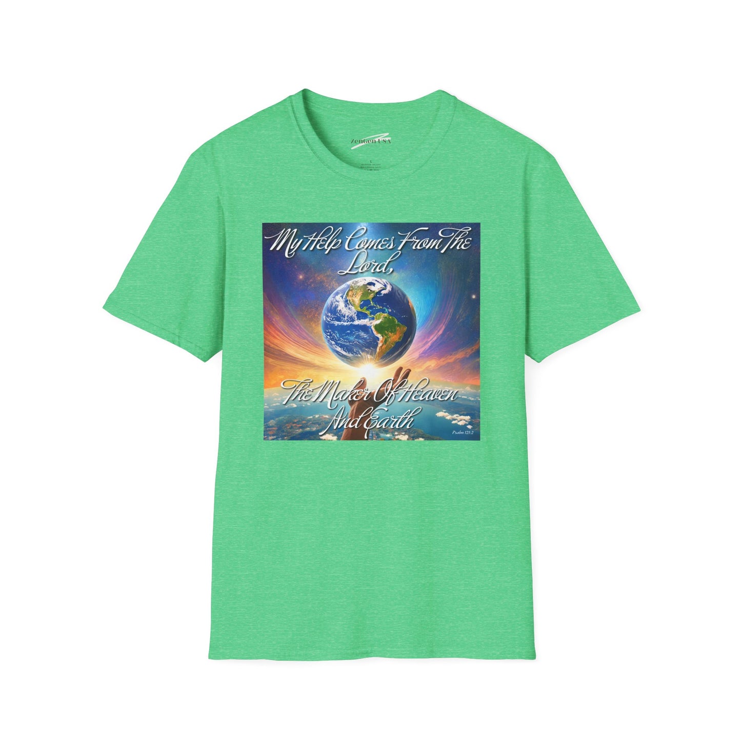 ZenGen USA Psalm 121:2 My Help Comes From The Lord... - Unisex Softstyle T-Shirt - ZenGen USA