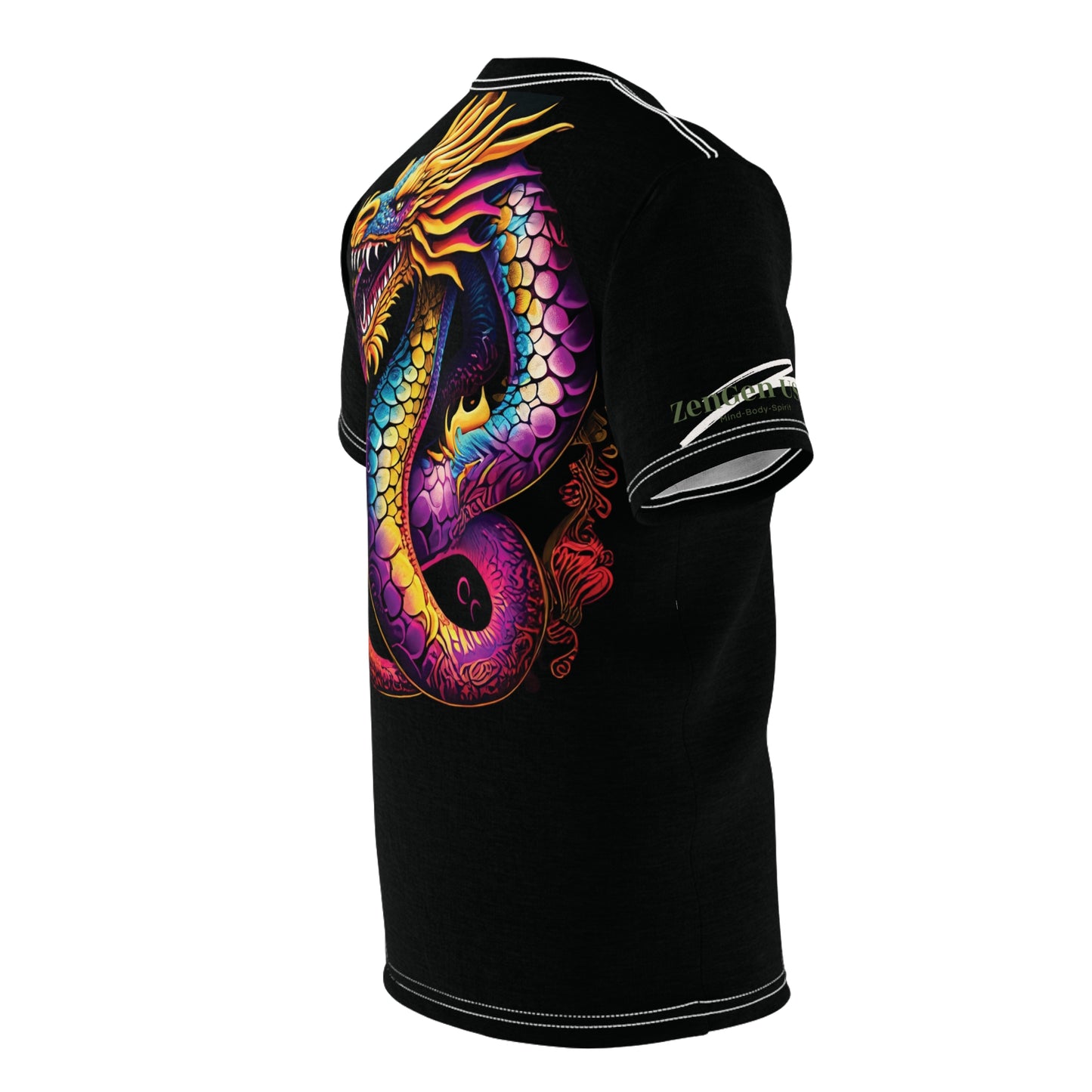 Dragon Unisex Cut & Sew Tee (AOP) | Kung Hei Fat Choi | ZenGen USA - ZenGen USA