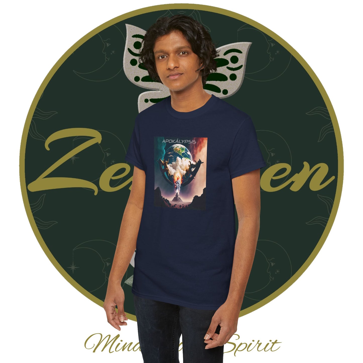Apocalypse - 3rd Seal Revelation 6:5,6 - Unisex Heavy Cotton Tee - Revelation Collection - ZenGen USA - ZenGen USA